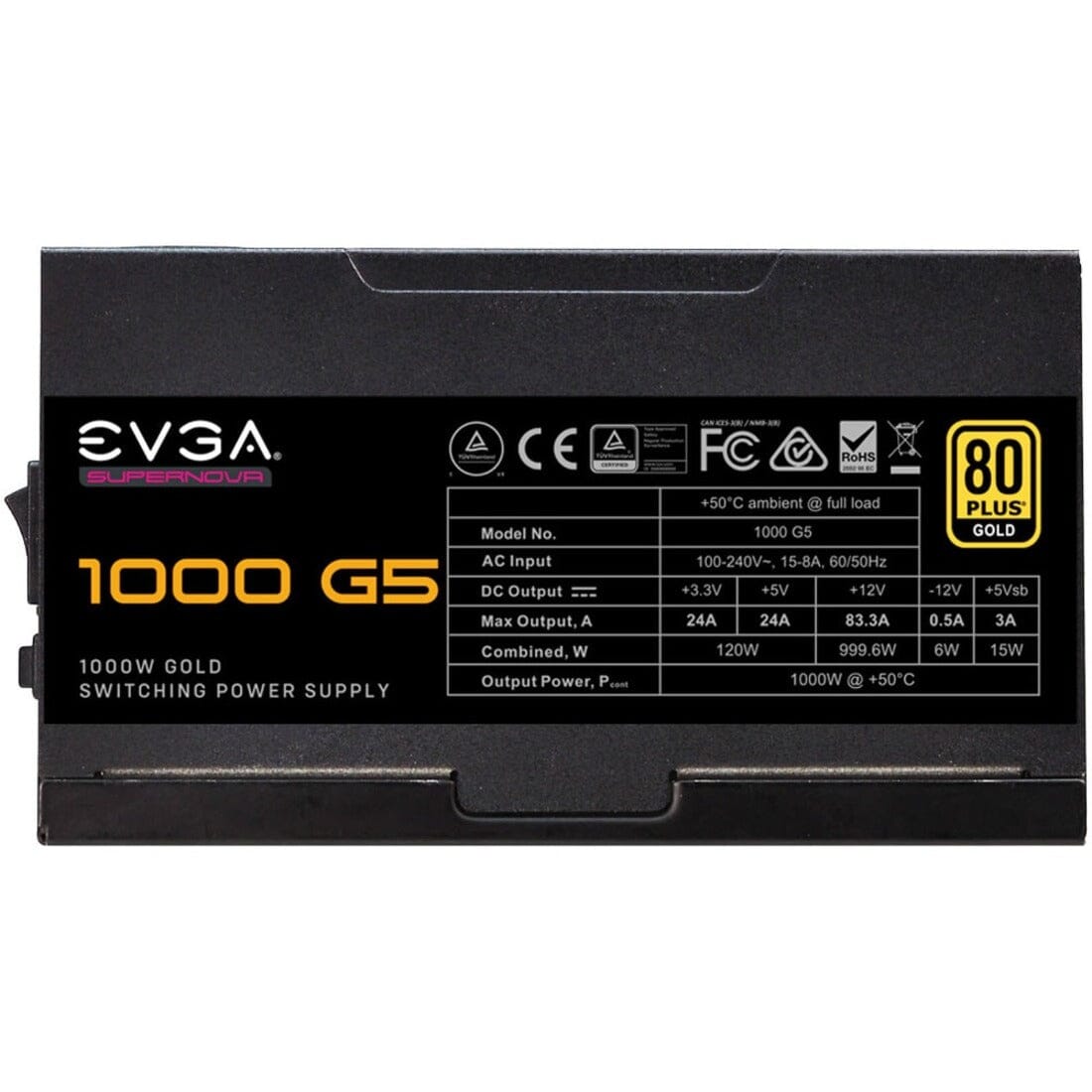 EVGA SuperNOVA 1000 G5 Power Supply (220-G5-1000-X1) (Refurbished) Clearance Classic