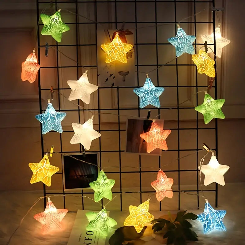 10-Light Crack Star String Lights Outlet Online Shop