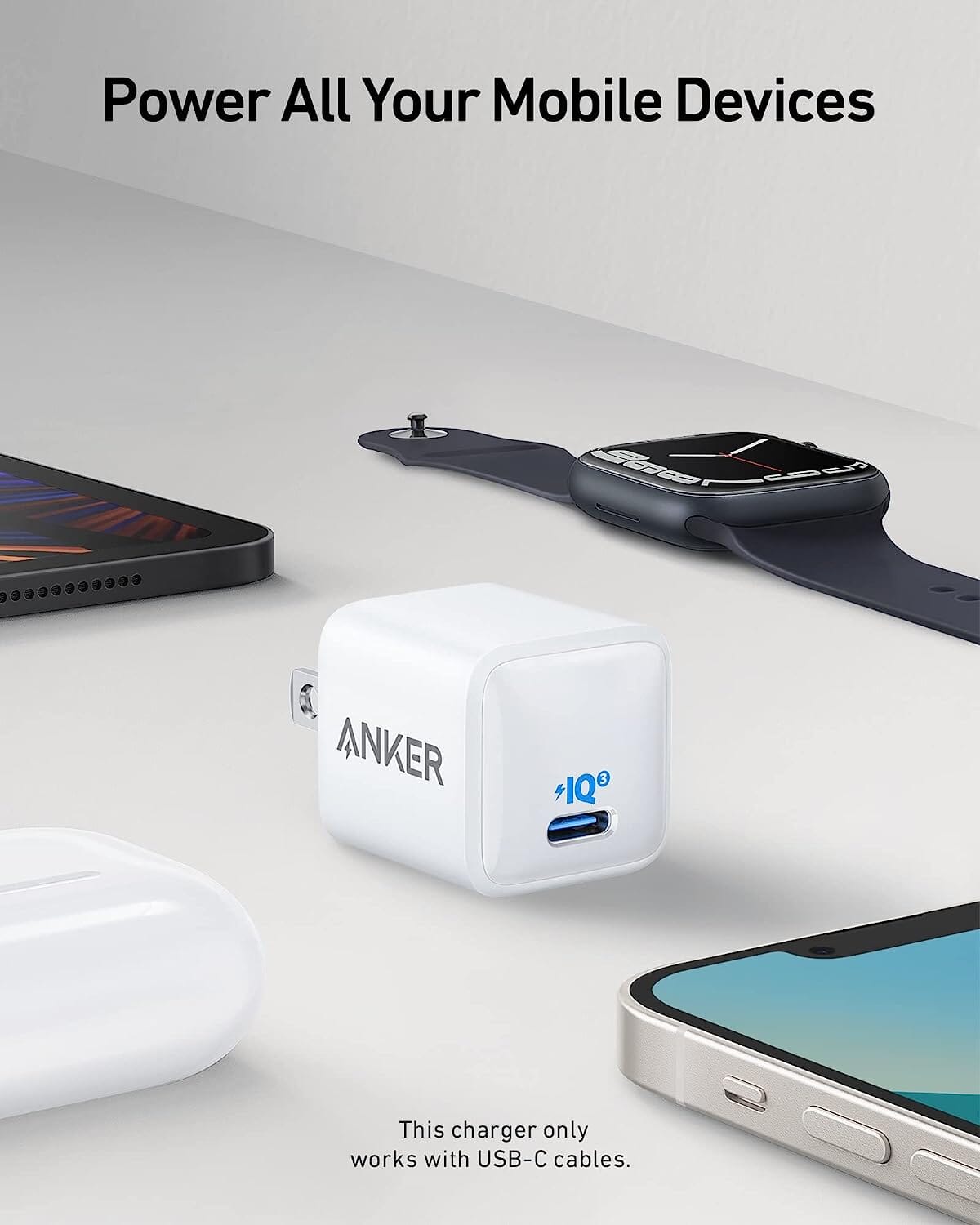 Anker Nano 511 Compact USB-C 18W Fast Charger for iPhone iPad (Refurbished) Discount Collections