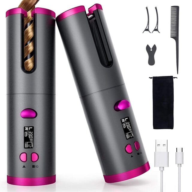 Unbound Cordless Automatic Hair Curler Outlet Top Quality