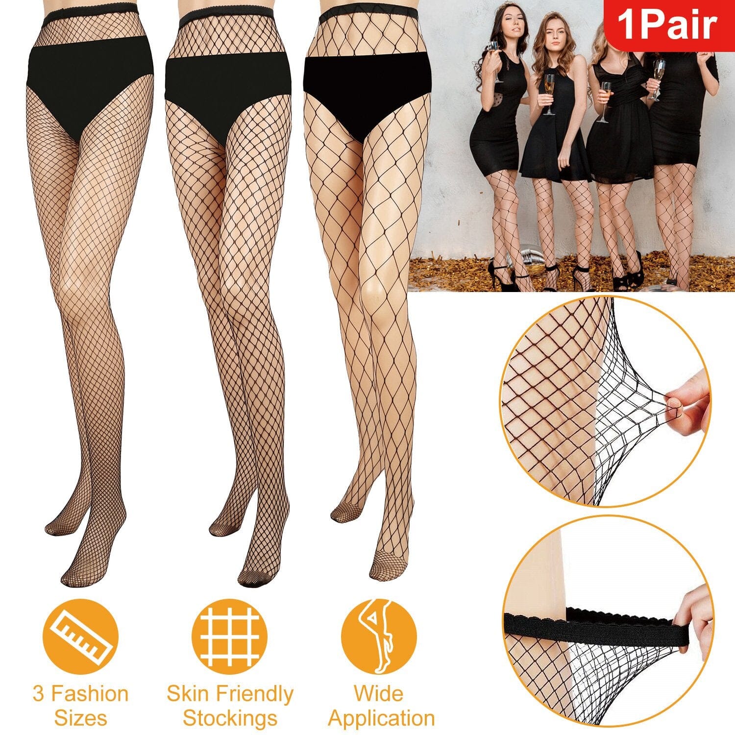 High Waist Pantyhose Stretchy Mesh Hollow Out Stockings Outlet New Arrival