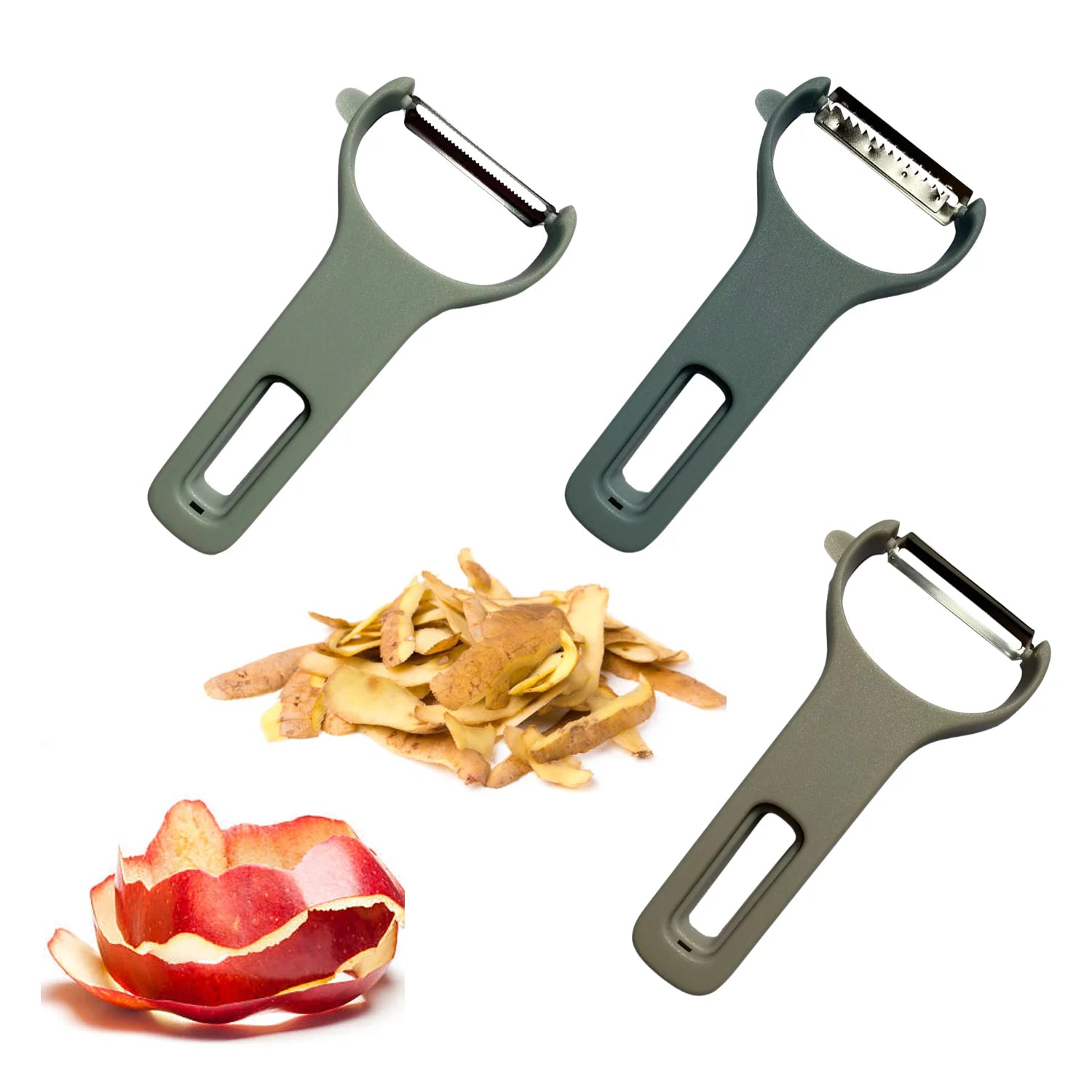 3-Pack: Stainless Steel Original Peelers for Potato, Vegetable and Fruits Kitchen Gadgets Big Discount Online