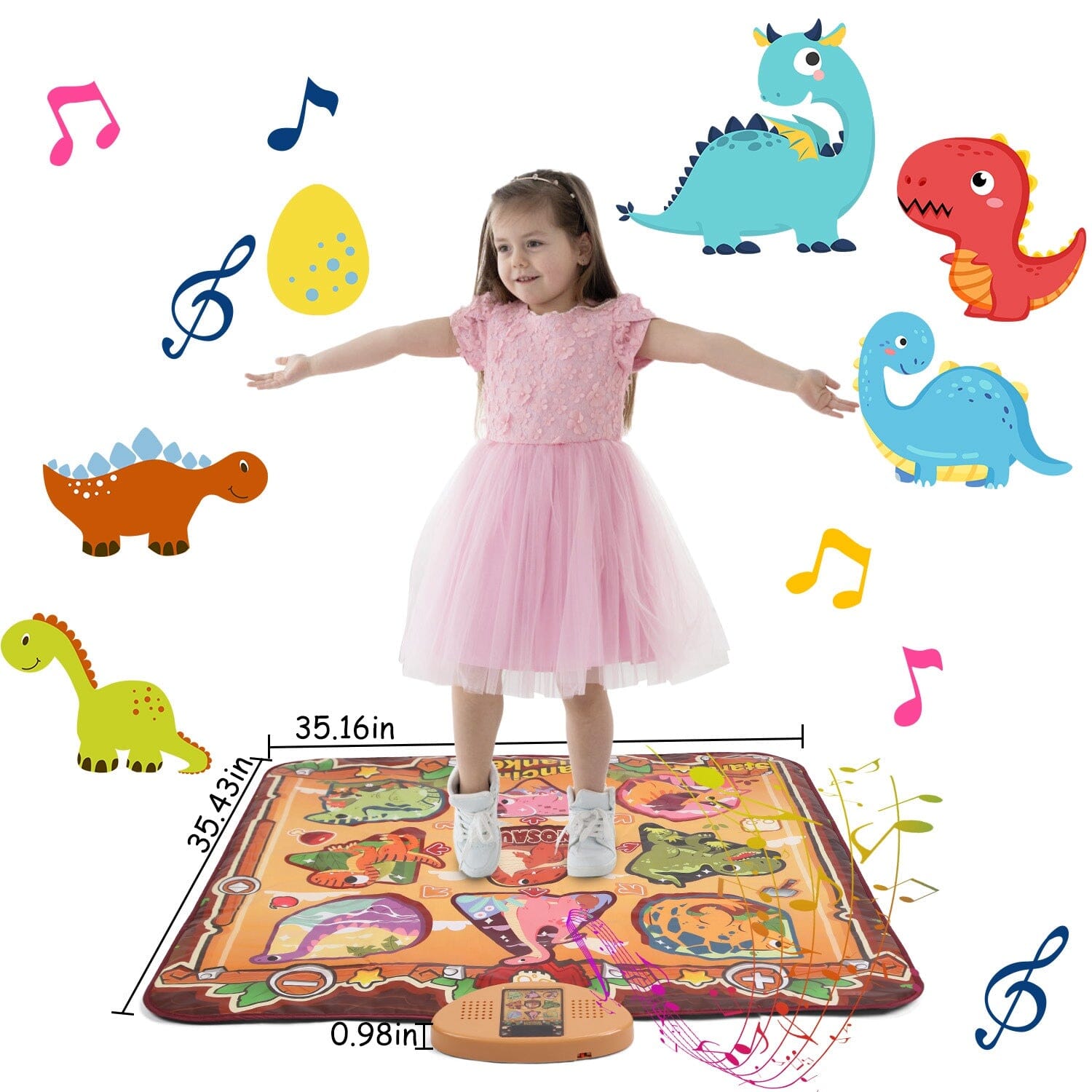 Kids Electronic Music Dance Pad with 6 Modes Outlet Pay With Paypal