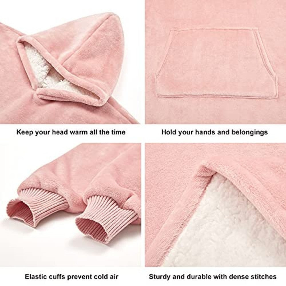 Unisex Oversized Sherpa Wearable Blanket Free Shipping With Paypal