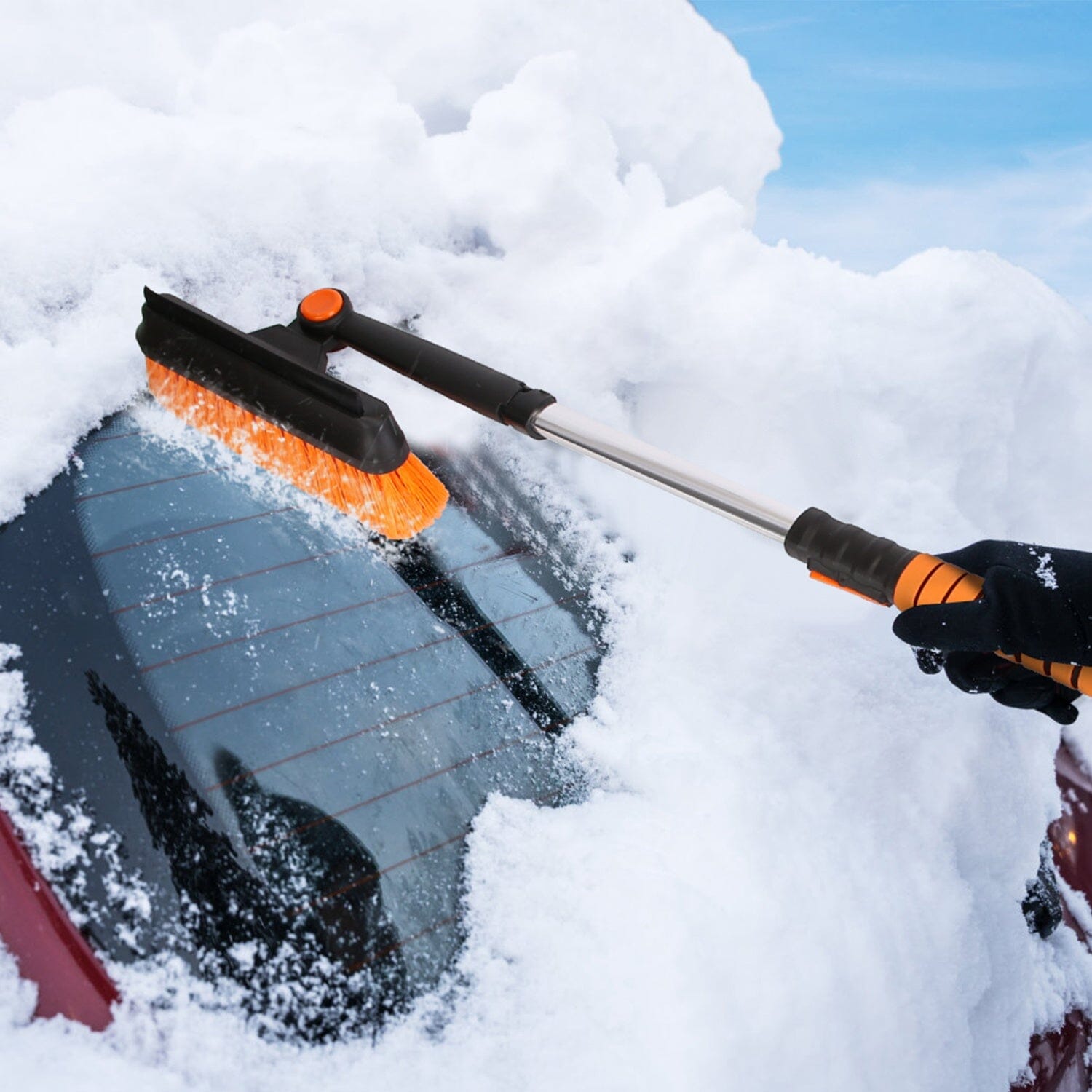 5-in-1 Detachable 180° Adjustable Ice Scraper Snow Shovel Clearance Discounts