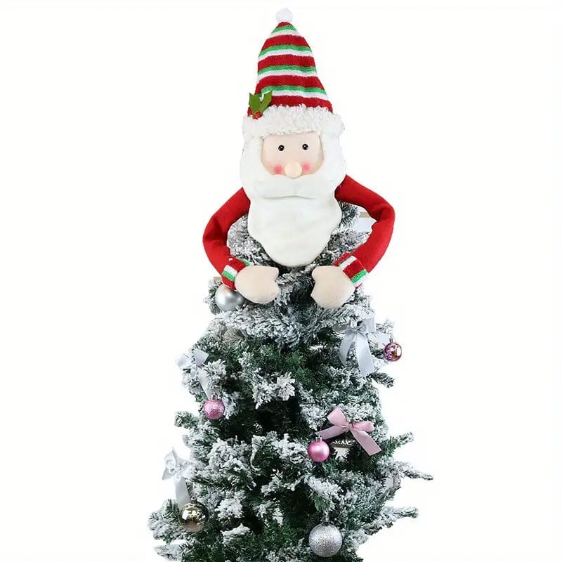 Traditional Wool Festive Christmas Tree Top Star and Snowman Decoration Top Quality For Sale