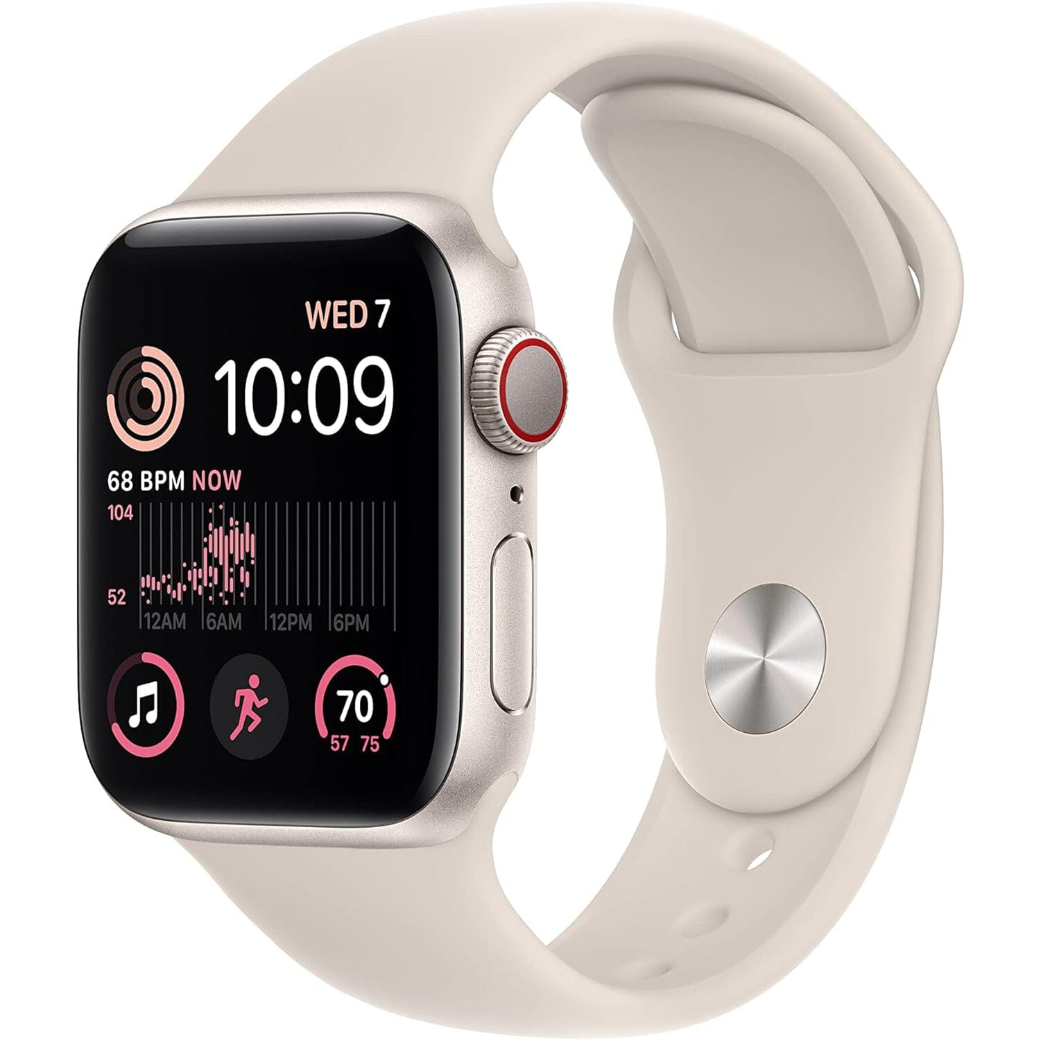 Apple Watch SE GPS Silver Aluminum Case with Sport Band  (Refurbished) Buy Cheap Latest