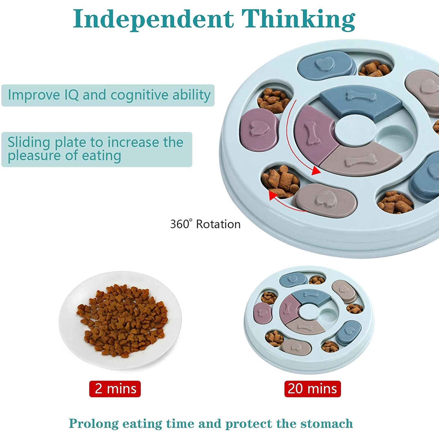 Dogs Food Puzzle Feeder Toys for IQ Training and Mental Enrichment Cheap Amazon