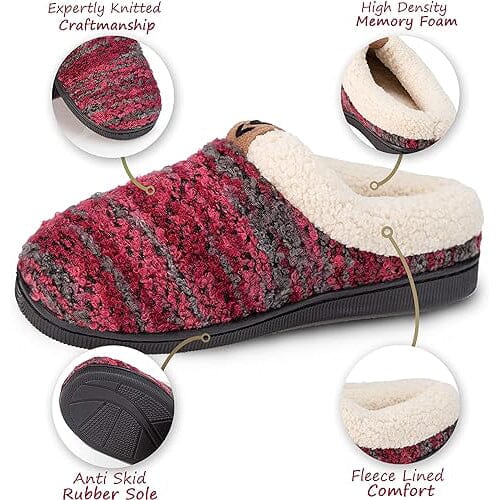 Pupeez Girls Knitted Fleece Lined Clog Slippers Cheap New Styles