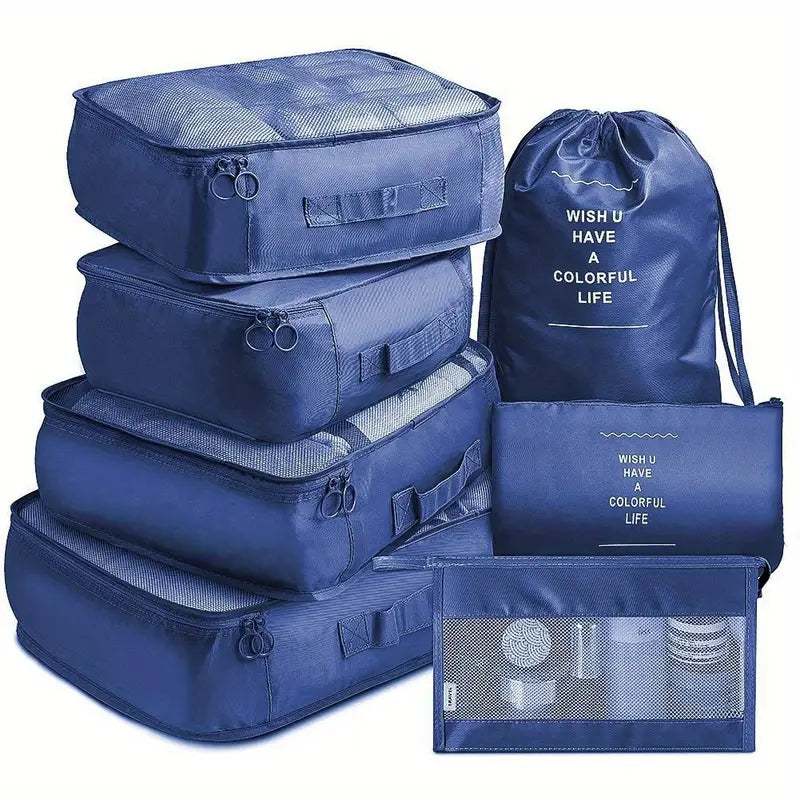 7-Pieces: Travel Luggage Packing Organizers Set Clearance Free Shipping