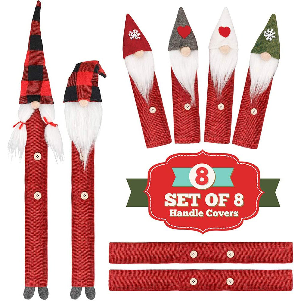 8-Piece: Gnome Christmas Refrigerator Handle Covers Set Footaction Online