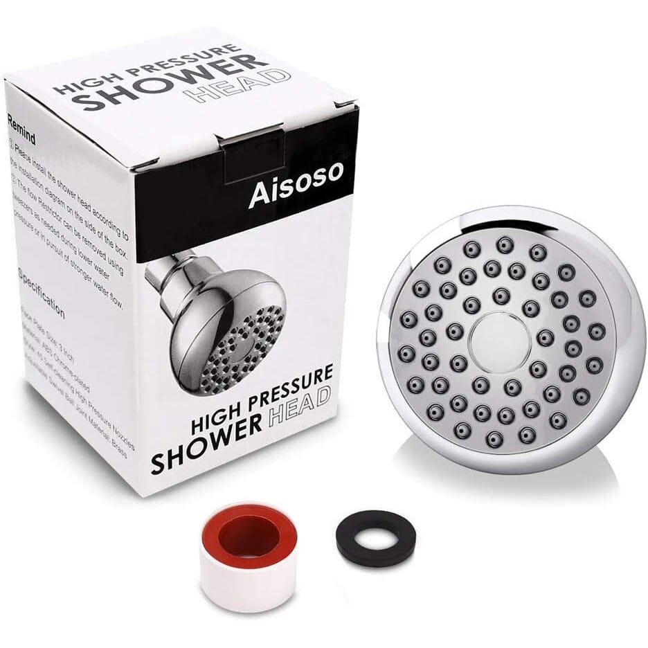 High Pressure Shower Head 3 Anti-clog Anti-leak Fixed with Adjustable Swivel Brass Ball Joint Cheap