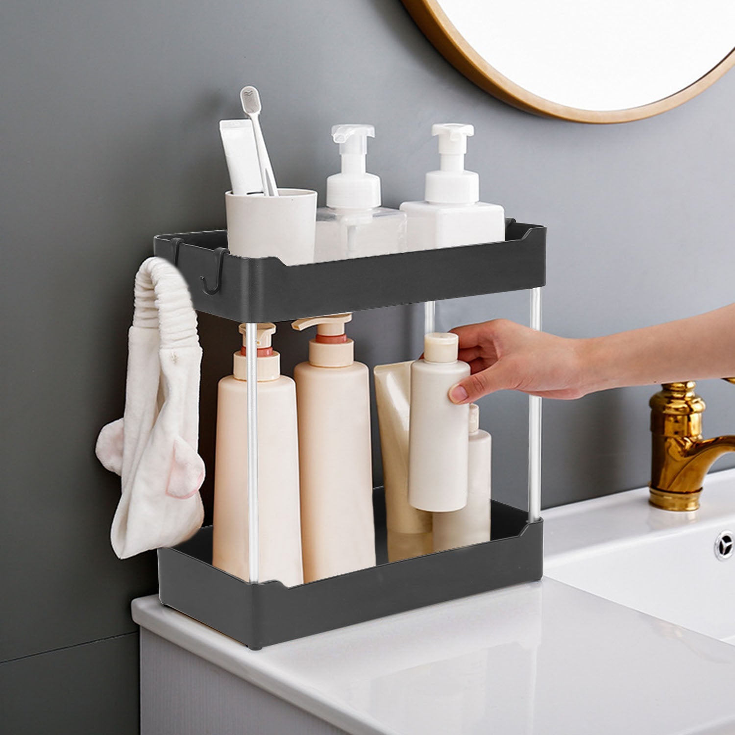 2-Tier Under Sink Shelf Organizer Cheap Sale 100% Guaranteed