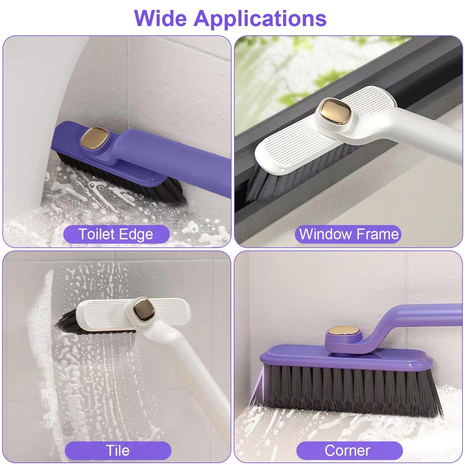 2-Pack: Crevice Cleaning Brush Stiff Bristle Brush Gap Cleaner Sale 2025 Unisex