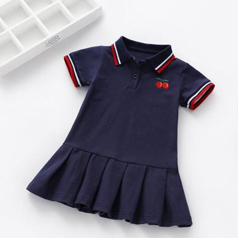 Children Dress Spring Summer Turn-Down Collar Free Shipping Manchester Great Sale