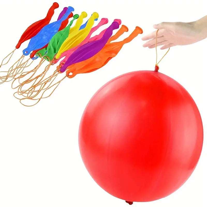 50-Pieces: Vibrant Punch Balloons Set - Heavy-Duty, Rubber-Banded, and Long-Lasting Sale Shop Offer