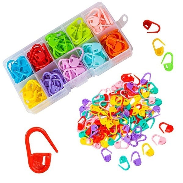 120-Pack: Mix Color Plastic Knitting Tools Locking Stitch Markers Crochet Where To Buy