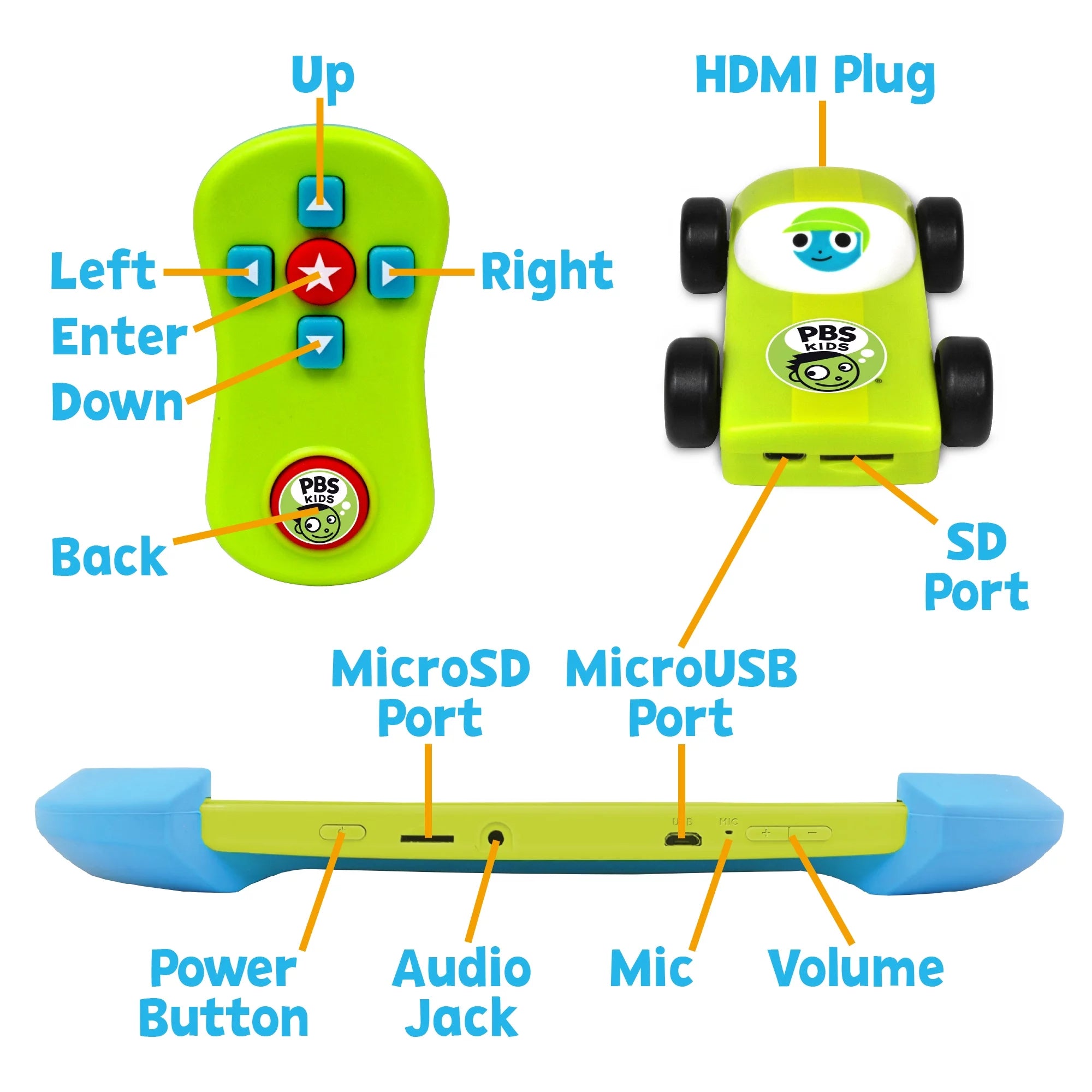 PBS Kids Playtime Pad Kid-Safe Tablet +PBS KIDS TV Stick Plug & Play (Green) Outlet Best Place