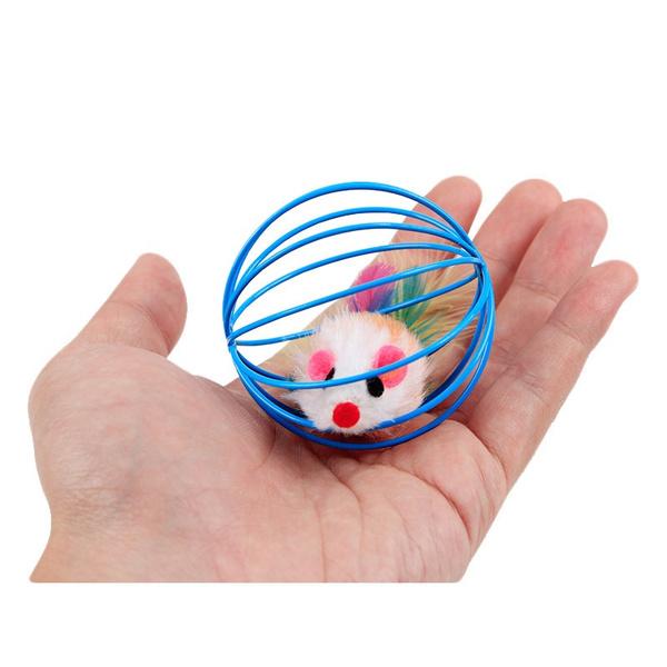 5-Pack: Pet Cat Kitten Playing Mouse Ball Cage Fashion Style For Sale