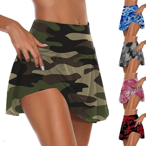 Women's Fashion Camouflage Print Athletic Skirt Clearance Wide Range Of