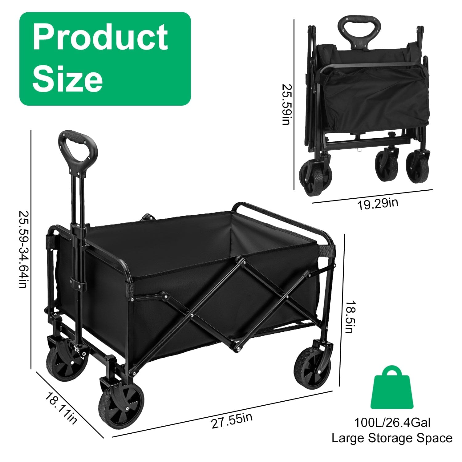 Collapsible Folding Wagon Cart Best Place Online