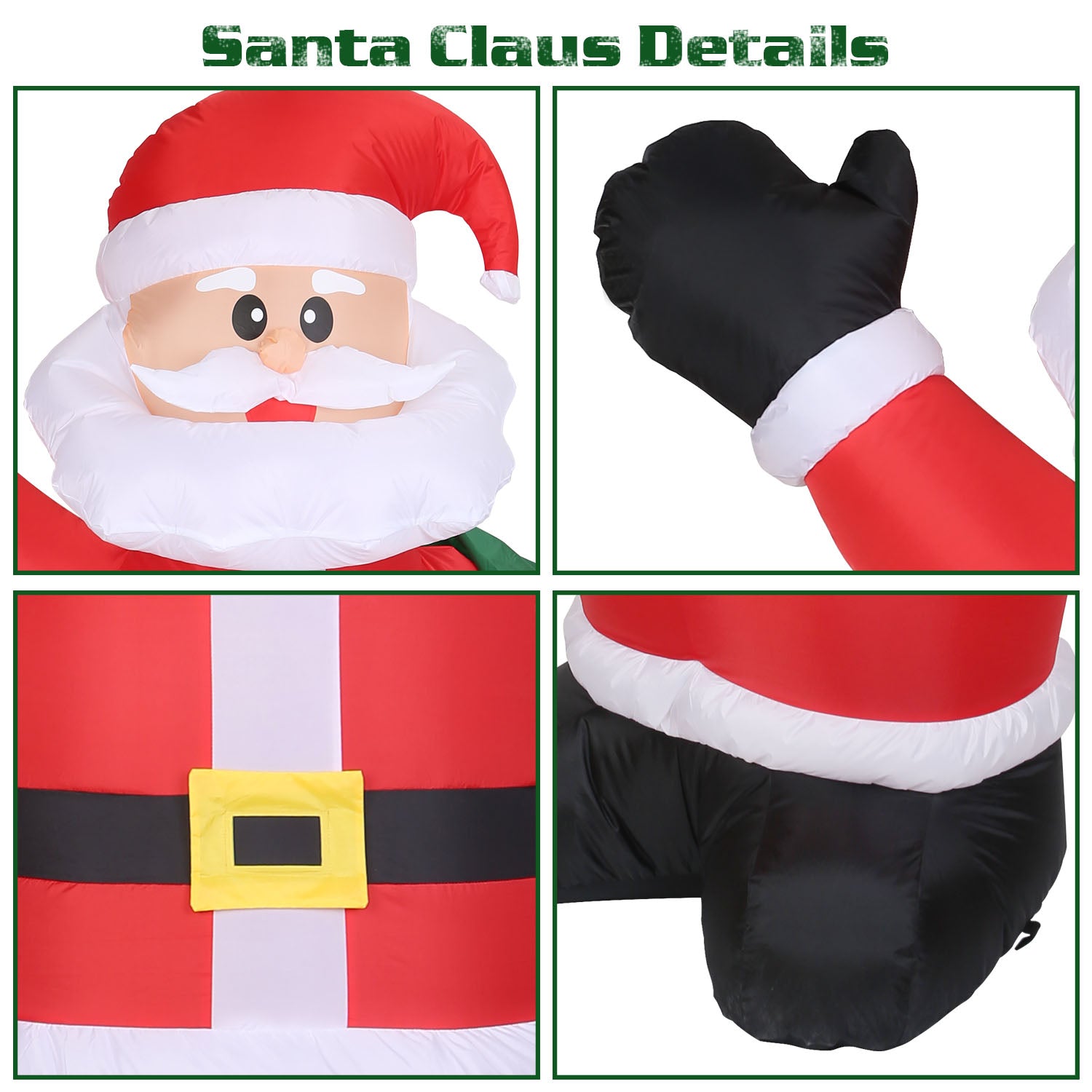 6.4ft Inflatable Christmas Giant Santa Claus Cheap With Paypal