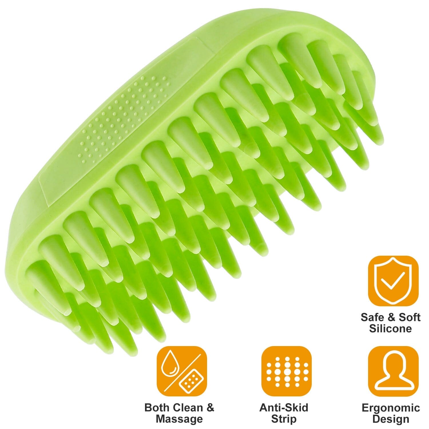 Dog Bath Brush Anti-Skid Pet Grooming Shower Silicone Massage Comb Cheap Extremely