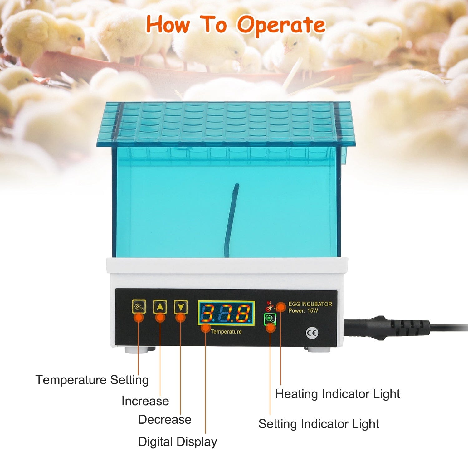 Professional Poultry Hatcher with Digital Display Automatic Temperature Humidity Clearance Cheap Online