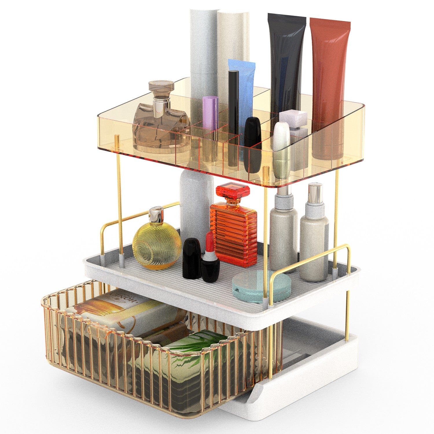 3-Tier Make Up Organizer Clearance Big Sale