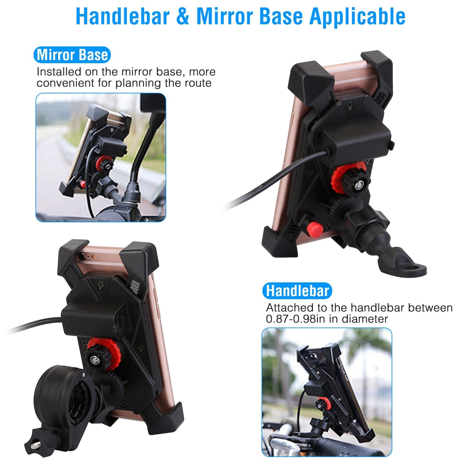 Handlebar Mirror Mobile Phone Holder Clearance Best Store To Get