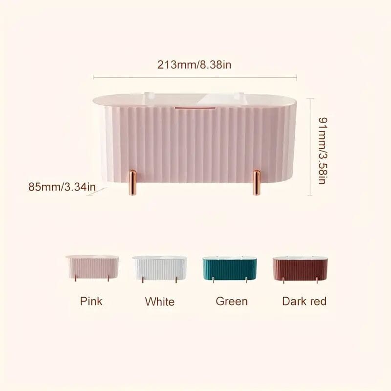 3 Compartments Cotton Swab Storage Box Discount Cheap Online