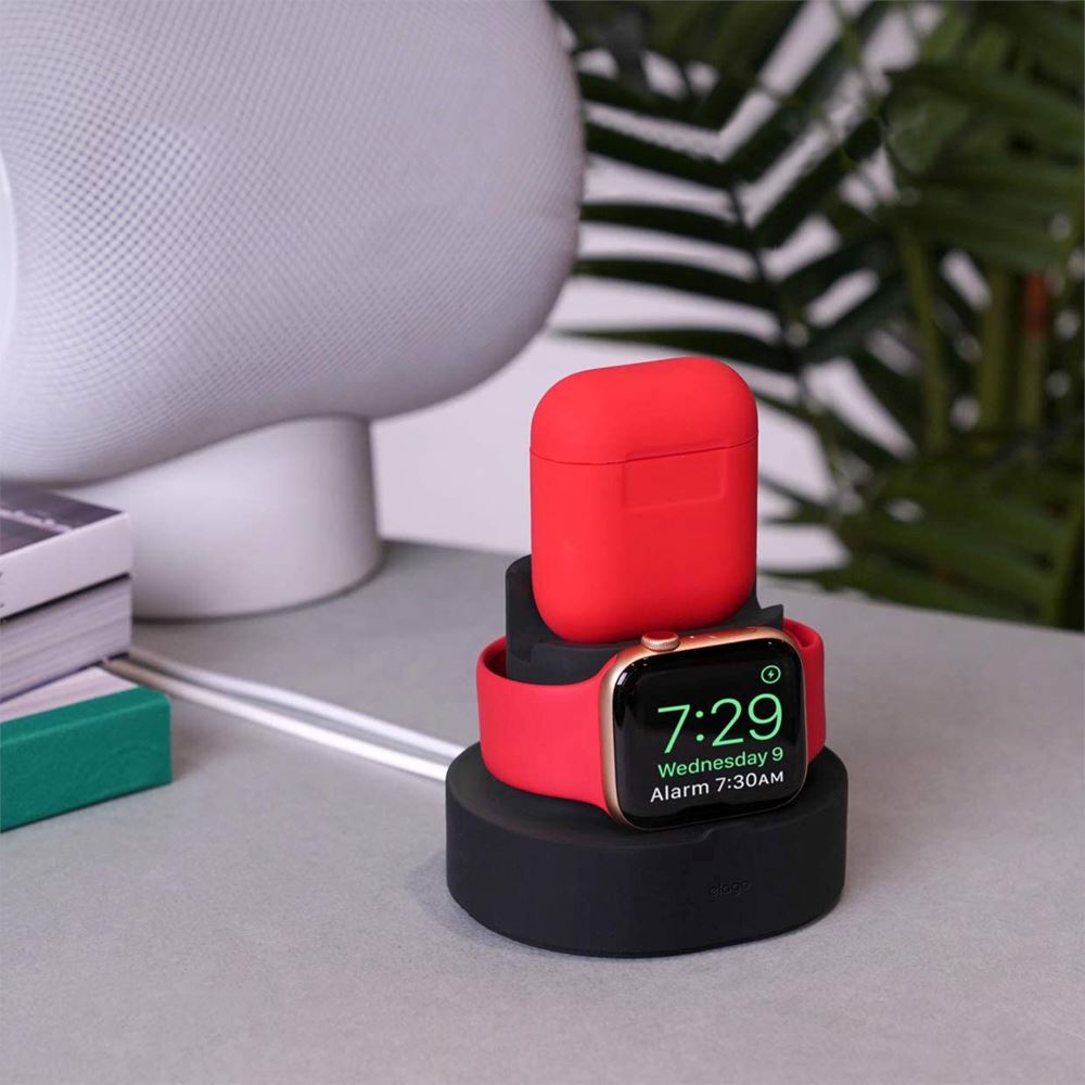 2-in-1 Apple Silicone Charging Stand Clearance High Quality