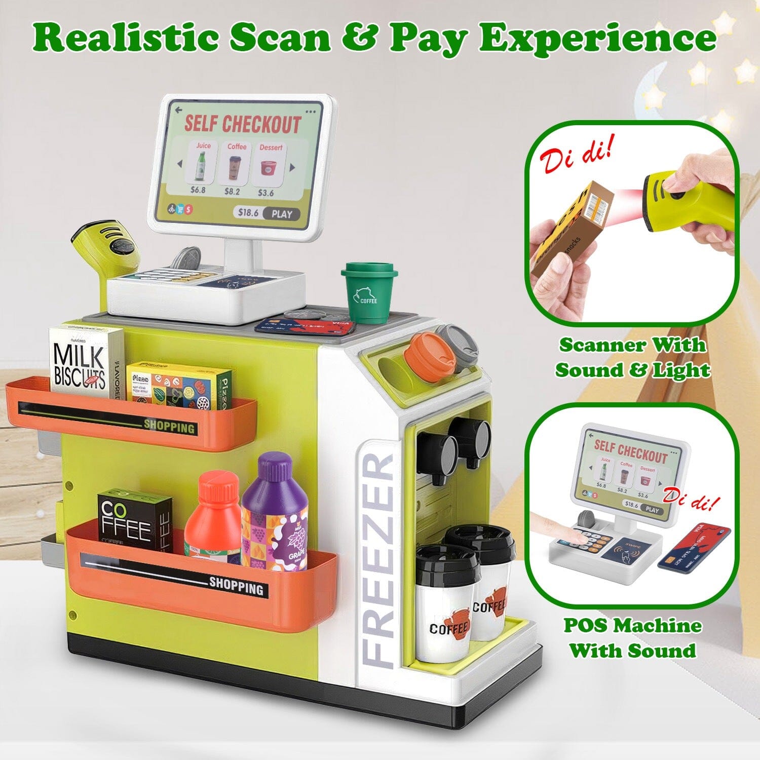 48-Piece: Pretend Cash Register Play Toy Set Really Cheap Shoes Online