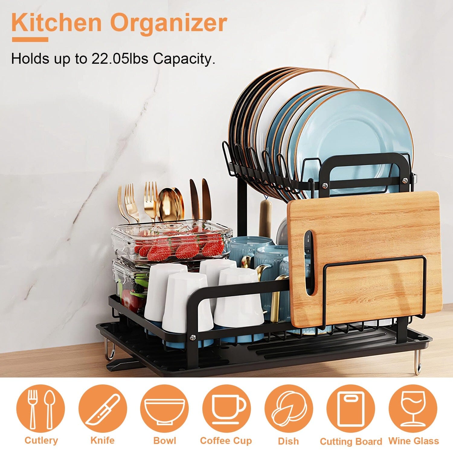 2-Tier Dish Drying Rack Buy Cheap Great Deals