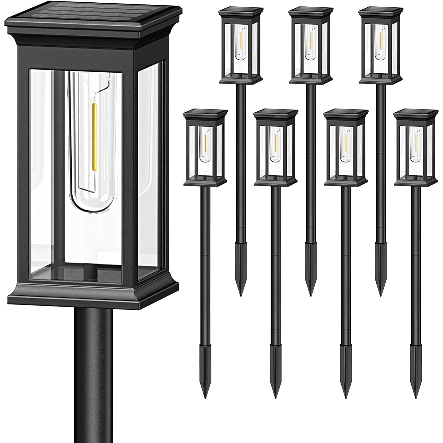 6-Pack: Solar Powered Stake Light IP65 Waterproof Auto On Off Many Kinds Of Cheap Pice