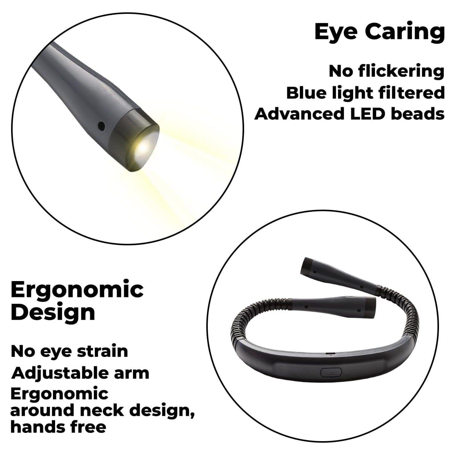 LED Hands-free Flashlight Neck Lamp Collections Cheap Pice