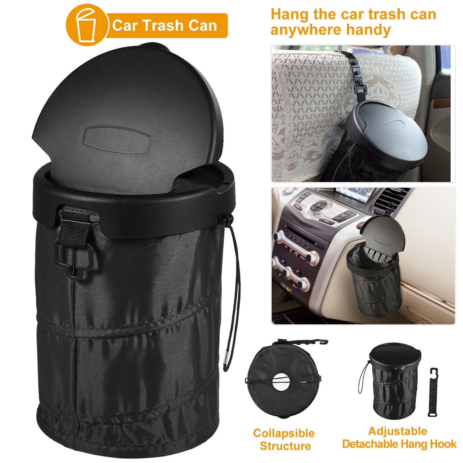 Universal Portable Car Trash Can Sale Discount