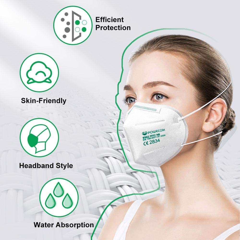 Powecom FFP2 Protective Face Masks Clearance Recommend