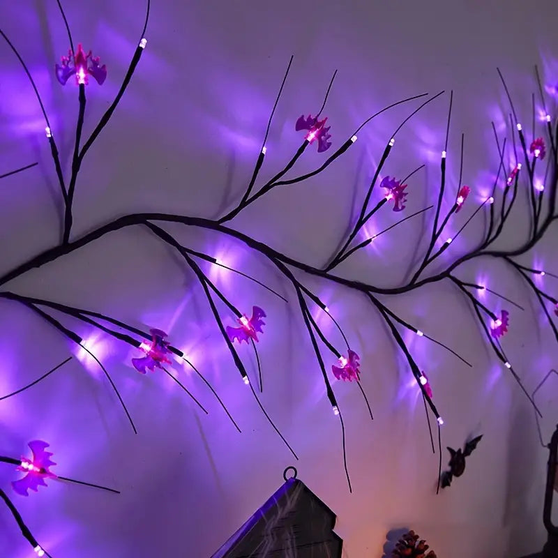 54LED Halloween Bat Decorative Branch String Lights, Wall-mounted Indoor Decorative String Lights Buy Cheap 2025 Unisex