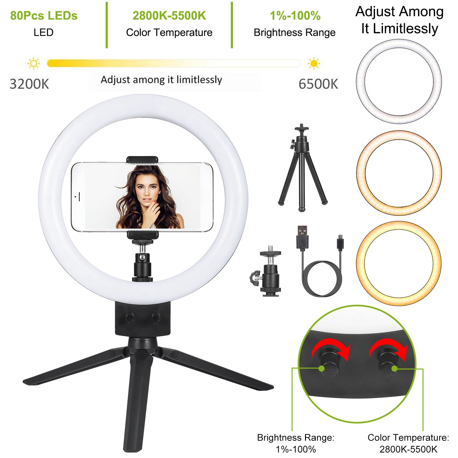 9 Dimmable LED Ring Light with Tripod 2025 Newest Sale Online