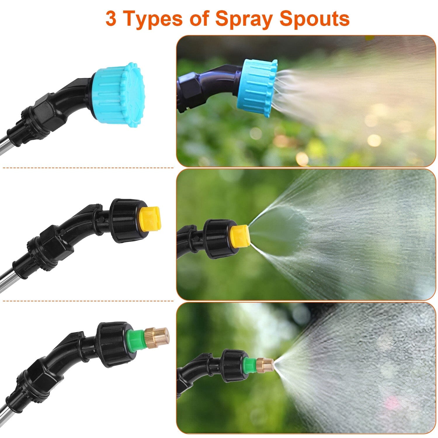 5L/1/3 Gallon Electric Plant Sprayer Telescopic Rechargeable with 3 Spray Sprouts Cheap Sale Amazing Pice