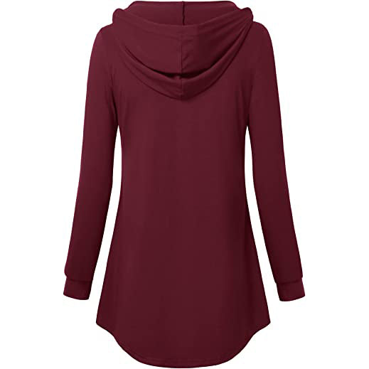 Women's Long Sleeve Hooded Tunic Tops Free Shipping Pick A Best