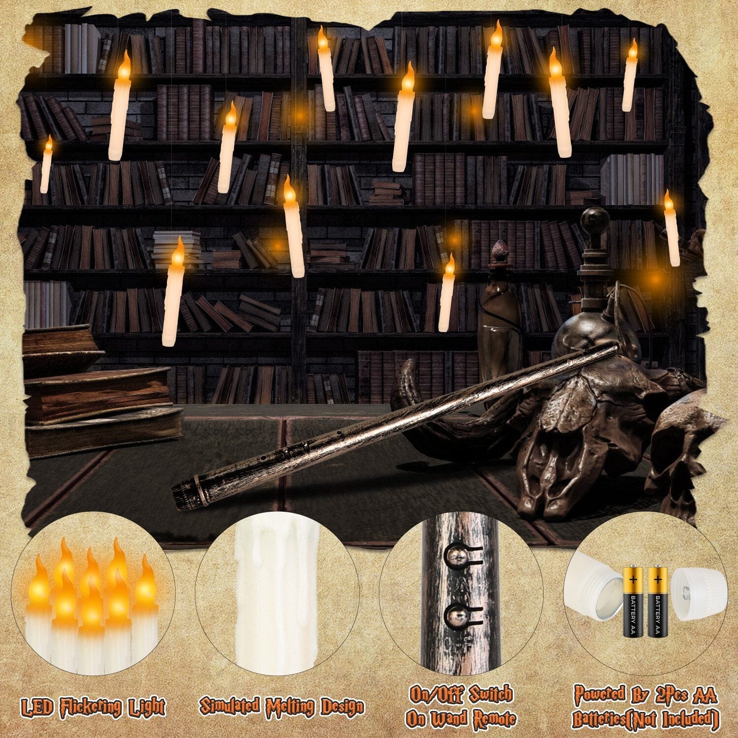 12-Pieces: Flameless LED Magic Floating Candles Outlet Recommend