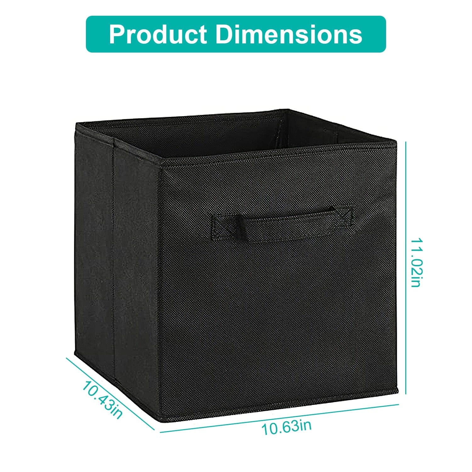 2-Piece Set: Storage Bin Non-Woven Fabric Cube Organizer Classic Cheap Pice