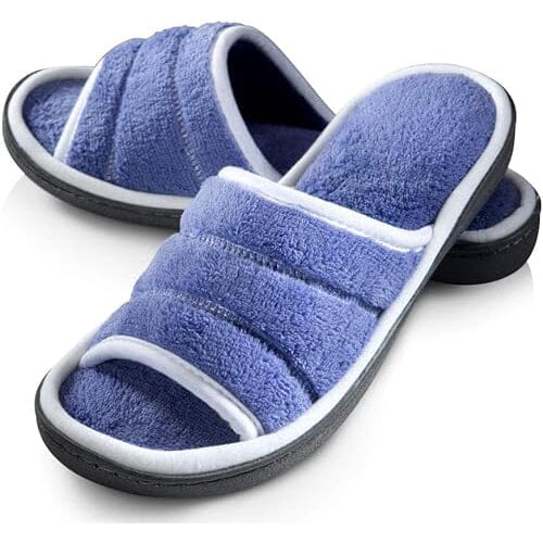 Roxoni Women's Slippers Open Toe Slide Spa Terry Cloth Discount For Sale