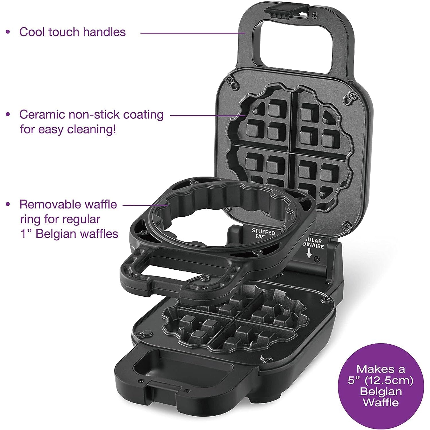 Salton Stuffed Belgian Waffle Maker Purchase For Sale