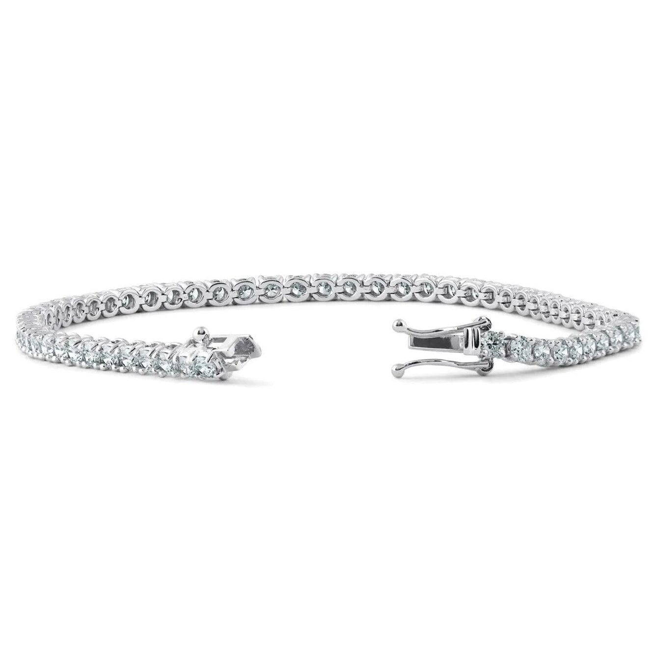 2.14 CT Natural Diamond Tennis Bracelet G SI 14K White Gold 7.5 inch B5882-2I Discount Pices