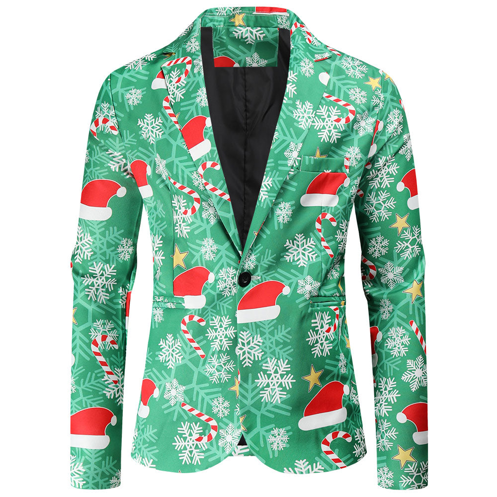 3-Pieces Set: Fun Ugly Christmas Costumes For Men - Complete Xmas Suit: Includes Jacket, Pants Sale Authentic