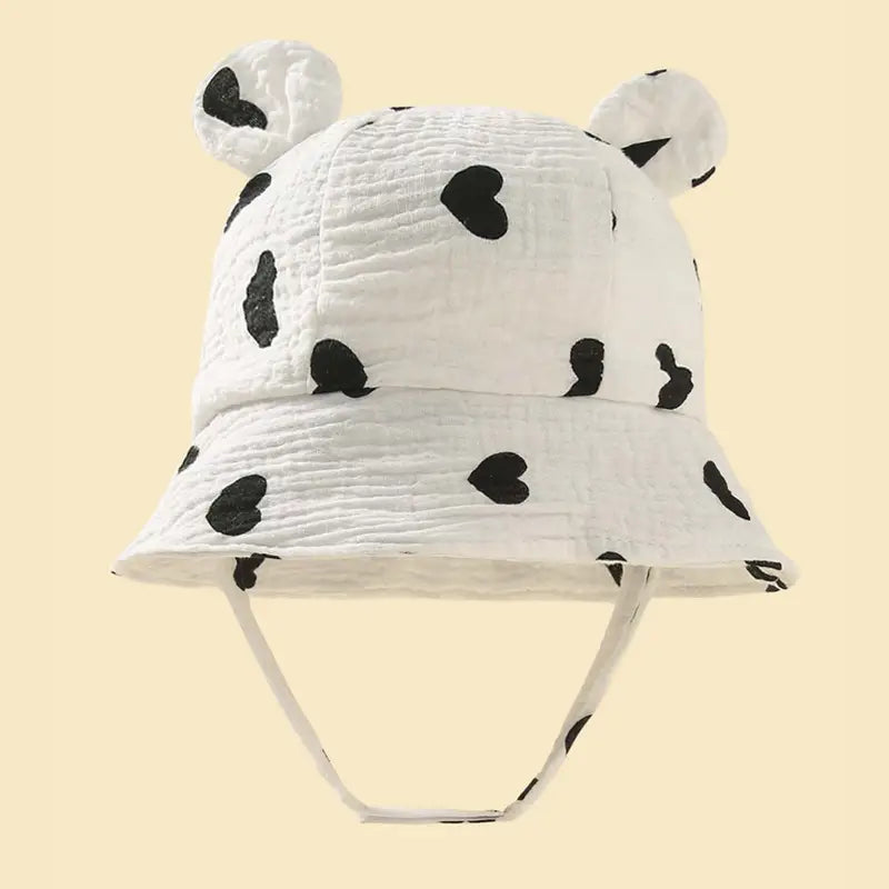 Baby Summer Beach Adjustable Bucket Cute Cotton Hat with Ears View Cheap Pice