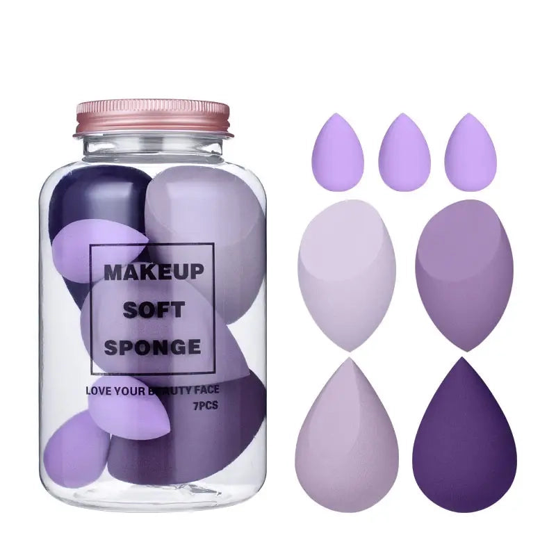 7-Pieces Set: Puff Teardrop Blender Foundation Sponge Set Order Cheap Online